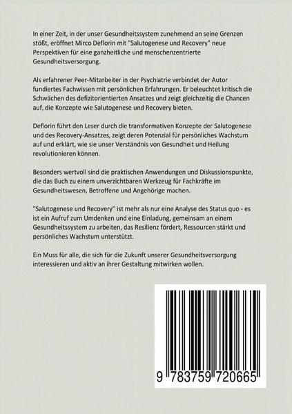 Produktbild: Salutogenese und Recovery