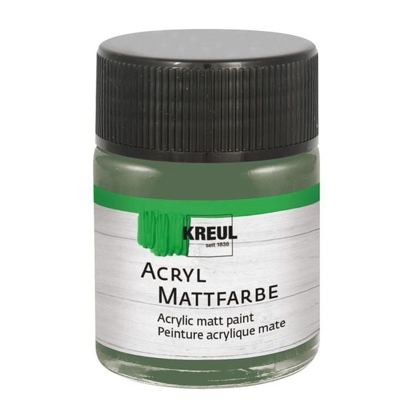 KREUL Acryl Mattfarbe russischgrün 50ml Glas