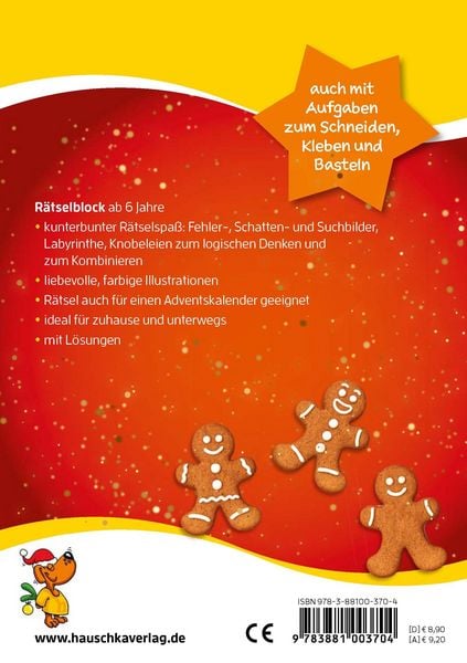 Produktbild: Weihnachtsr&auml;tsel &ndash; R&auml;tselblock ab 6 Jahre