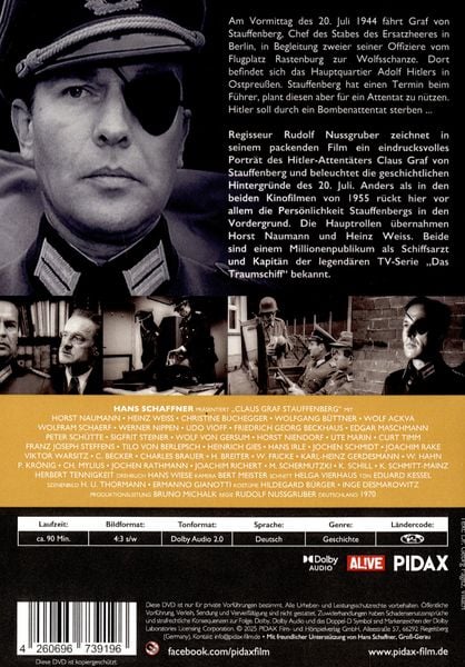 Produktbild: Claus Graf Stauffenberg - Portr&auml;t eines Attent&auml;ters / Eindrucksvolles Portr&auml;t des Hitler-Attent&auml;ters mit Starbesetzung (Pidax Historien-Klassiker)