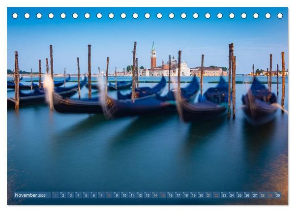 Produktbild: Venedig - Magische Lagunenstadt (Tischkalender 2026 DIN A5 quer), CALVENDO Monatskalender