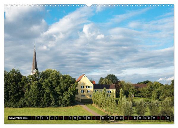 Produktbild: Bayerische Landschaften - Ein Streifzug durch das Dachauer Land (Wandkalender 2026 DIN A2 quer), CALVENDO Monatskalender