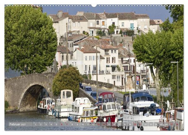 Produktbild: Hausbooturlaub Frankreich - Canal du Midi (hochwertiger Premium Wandkalender 2027 DIN A2 quer), Kunstdruck in Hochglanz