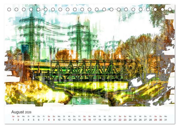 Produktbild: Ruhrpott Art (Tischkalender 2026 DIN A5 quer), CALVENDO Monatskalender
