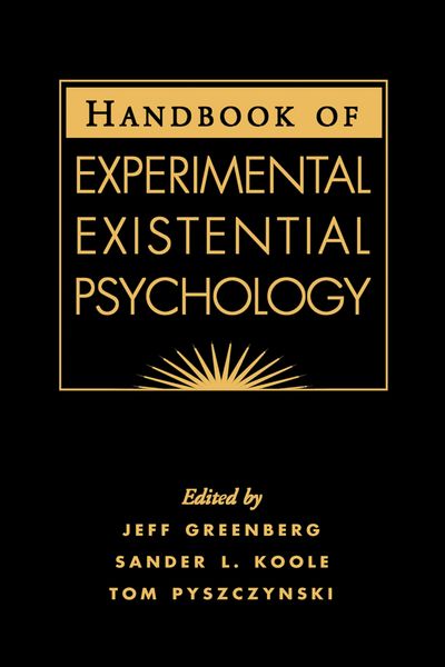 Produktbild: Handbook of Experimental Existential Psychology