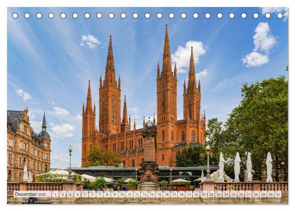 Produktbild: Wiesbaden Impressionen (Tischkalender 2026 DIN A5 quer), CALVENDO Monatskalender