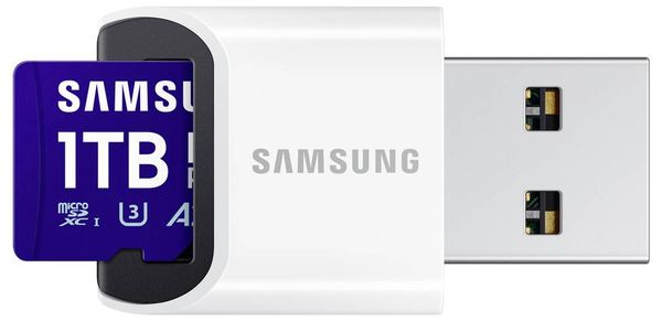 Produktbild: Samsung microSD Card PRO Plus (2023) miniSDXC-Karte Retail 1TB Class 10, UHS-Class 1, Class 3 UHS-I , v30 Video Speed Class, A2