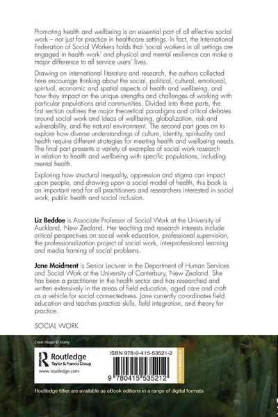 Produktbild: Social Work Practice for Promoting Health and Wellbeing