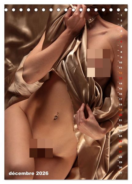 Produktbild: L'or nu (Calendrier de bureau 2026 DIN A5 horizontal), CALVENDO calendrier mensuel