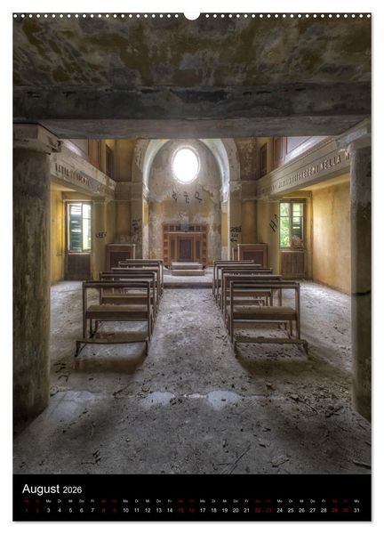 Produktbild: Lost Places - Verlassene Kirchen (hochwertiger Premium Wandkalender 2026 DIN A2 hoch), Kunstdruck in Hochglanz
