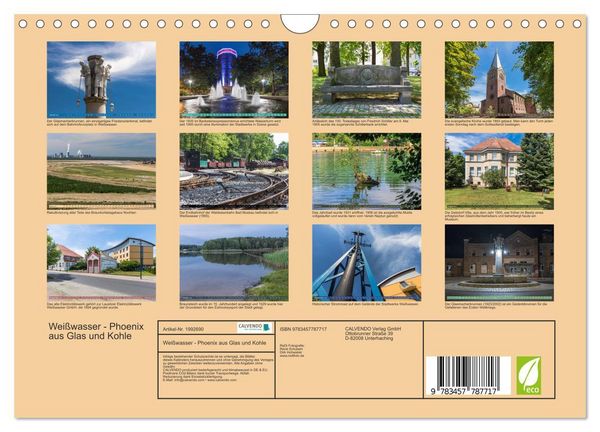 Produktbild: Wei&szlig;wasser - Phoenix aus Glas und Kohle (Wandkalender 2026 DIN A4 quer), CALVENDO Monatskalender