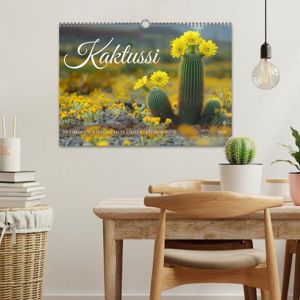 Produktbild: Kaktussi (Wandkalender 2026 DIN A3 quer), CALVENDO Monatskalender