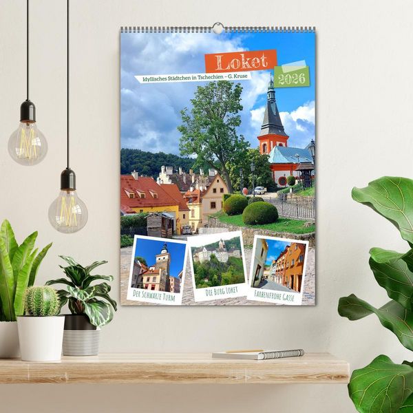 Produktbild: Loket - Idyllisches St&auml;dtchen in Tschechien (Wandkalender 2026 DIN A2 hoch), CALVENDO Monatskalender