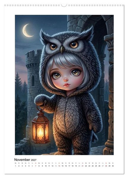 Produktbild: Fabulous Dolls - Tierisch Kuschellig (hochwertiger Premium Wandkalender 2027 DIN A2 hoch), Kunstdruck in Hochglanz