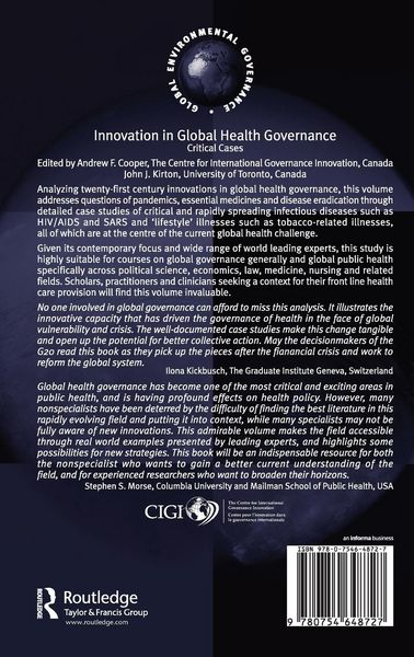 Produktbild: Innovation in Global Health Governance