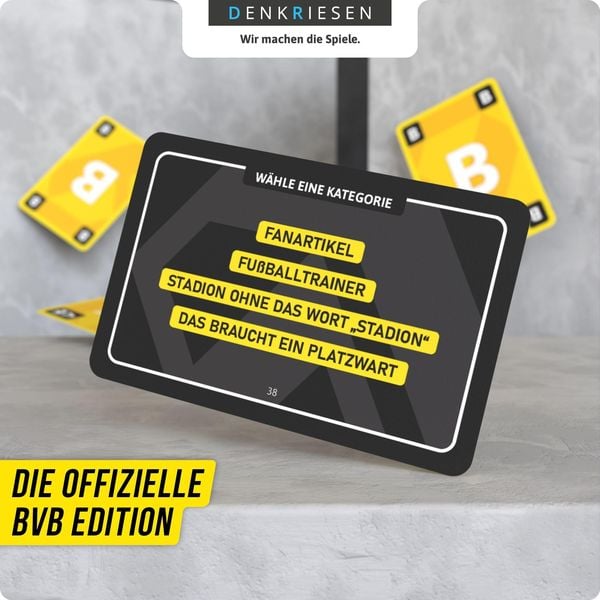DENKRIESEN - STADT LAND VOLLPFOSTEN® - Das Kartenspiel - BVB EDITION - "Entscheidend ist auf'm Platz."