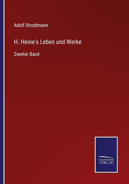 H. Heine's Leben und Werke, Taschenbuch von Adolf Strodtmann, Outlook, 9783375049102