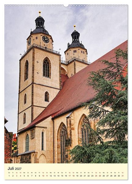 Produktbild: Luthergedenkst&auml;tten in Eisleben und Wittenberg (hochwertiger Premium Wandkalender 2027 DIN A2 hoch), Kunstdruck in Hochglanz