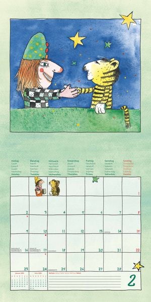 Produktbild: Janosch 2026 - Broschürenkalender 30x30 cm (30x60 geöffnet) - Kalender mit Platz für Notizen - inkl. Poster - Bildkalender - Wandplaner - Wandkalender