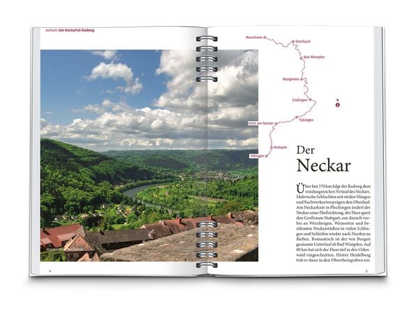 Produktbild: KOMPASS Radreisef&uuml;hrer Neckartal-Radweg