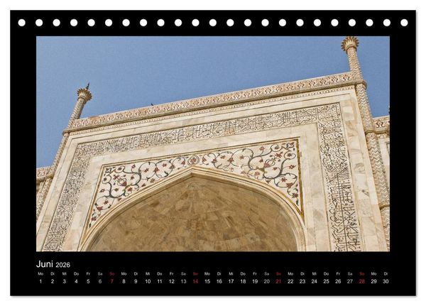 Produktbild: Taj Mahal (Tischkalender 2026 DIN A5 quer), CALVENDO Monatskalender