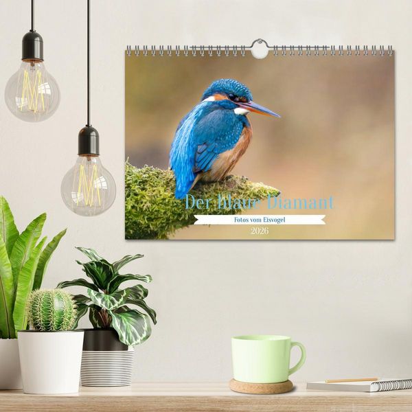 Produktbild: Der blaue Diamant - Fotos vom Eisvogel (Wandkalender 2026 DIN A4 quer), CALVENDO Monatskalender