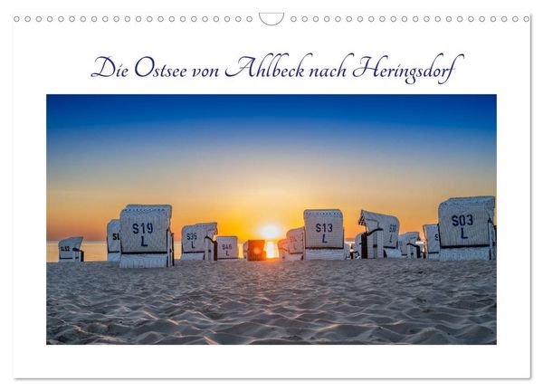 Produktbild: Die Ostsee von Ahlbeck nach Heringsdorf (Wandkalender 2027 DIN A3 quer), CALVENDO Monatskalender