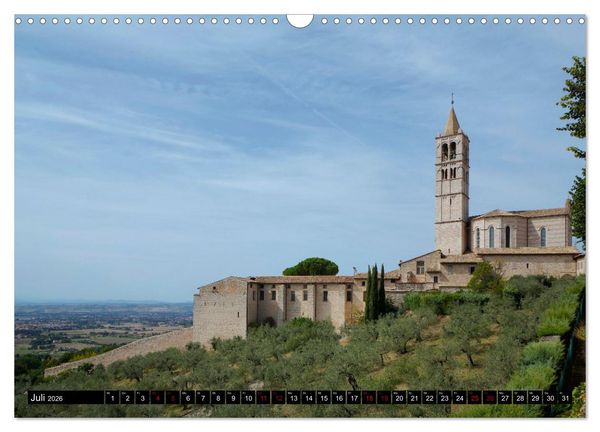 Produktbild: Assisi - Die Heimat des heiligen Franziskus und der heiligen Klara (Wandkalender 2026 DIN A3 quer), CALVENDO Monatskalender