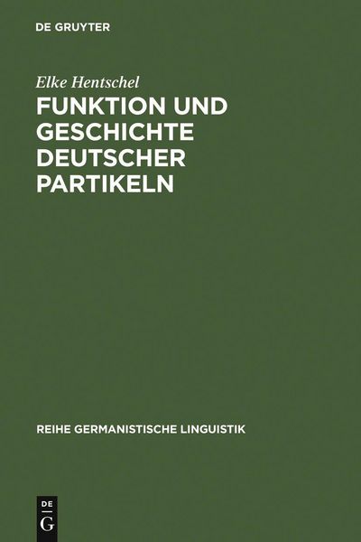 Produktbild: Funktion und Geschichte deutscher Partikeln