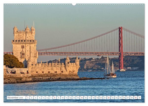 Produktbild: Portugal, der bunte S&uuml;den Europas (hochwertiger Premium Wandkalender 2026 DIN A2 quer), Kunstdruck in Hochglanz