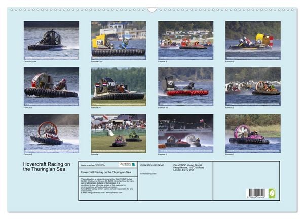 Produktbild: Hovercraft Racing on the Thuringian Sea (Wall Calendar 2026 DIN A2 landscape), CALVENDO 12 Month Wall Calendar