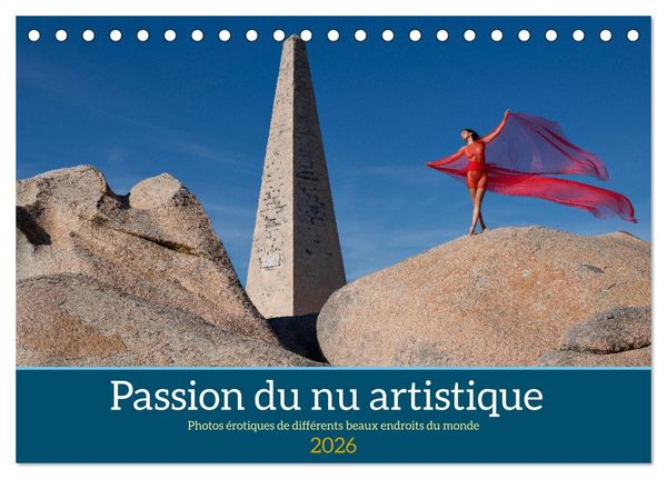 Produktbild: Passion du nu artistique (Calendrier de bureau 2026 DIN A5 vertical), CALVENDO calendrier mensuel