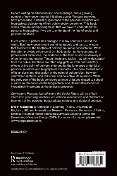 Produktbild: Curriculum, Personal Narrative and the Social Future