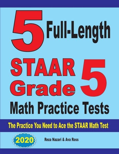 Produktbild: 5 Full-Length STAAR Grade 5 Math Practice Tests