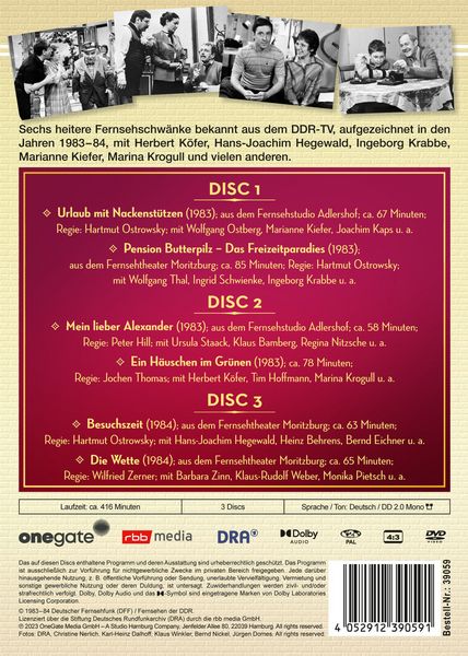Produktbild: Fernsehschw&auml;nke aus dem DDR-TV - Box 4 - 1983-84 (DDR TV-Archiv) [3 DVDs]