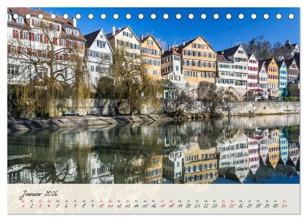 Produktbild: Lieblingsorte in und um T&uuml;bingen (Tischkalender 2026 DIN A5 quer), CALVENDO Monatskalender