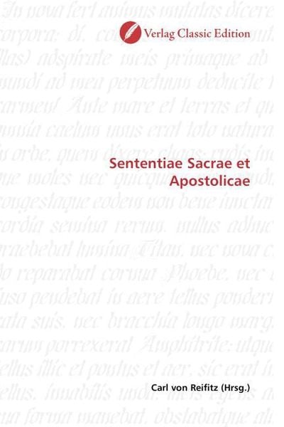 Produktbild: Sententiae Sacrae et Apostolicae