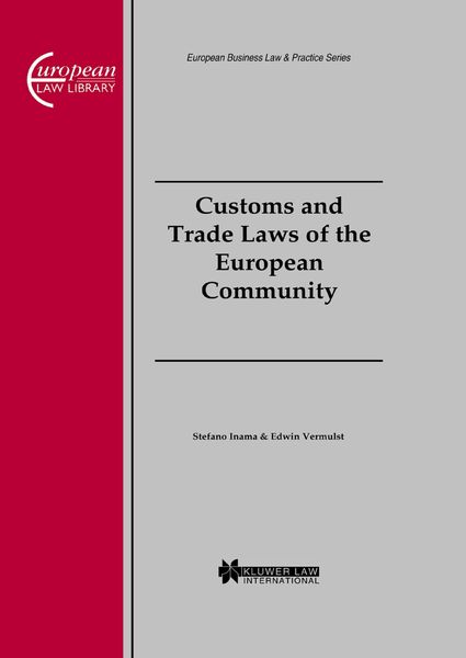 Produktbild: Customs and Trade Laws of the European Community