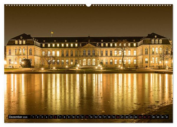 Produktbild: Stuttgart - Blue City Lights (Wandkalender 2026 DIN A2 quer), CALVENDO Monatskalender