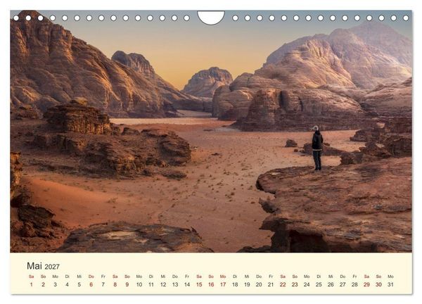 Produktbild: Jordanien Sand, Stein und Salz (Wandkalender 2027 DIN A4 quer), CALVENDO Monatskalender