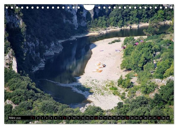 Produktbild: Ard&egrave;che, Grand Canyon Europas (Wandkalender 2026 DIN A4 quer), CALVENDO Monatskalender