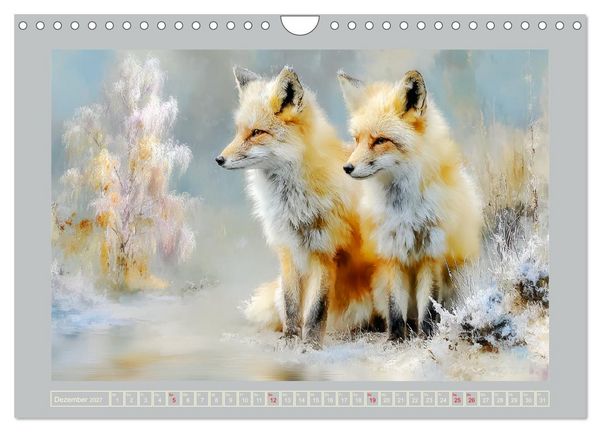 Produktbild: F&uuml;chse. Flauschiges Leuchten im Wald (Wandkalender 2027 DIN A4 quer), CALVENDO Monatskalender