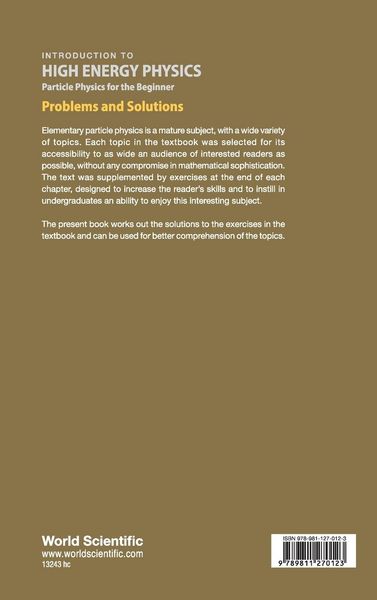 Produktbild: Introduction To High Energy Physics (prob&sol)