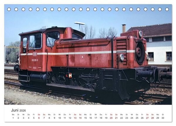Produktbild: Deutsche Diesellokomotiven (Tischkalender 2026 DIN A5 quer), CALVENDO Monatskalender