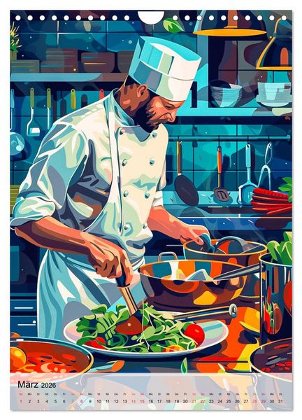 Produktbild: Chef de Cuisine - Mein Traumberuf Koch (Wandkalender 2026 DIN A4 hoch), CALVENDO Monatskalender