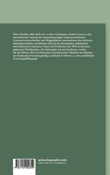 Produktbild: Peter Handke