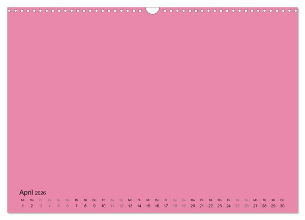 Produktbild: DIY Bastel-Kalender -Warme Pastell Farben- Zum Selbstgestalten (Wandkalender 2026 DIN A3 quer), CALVENDO Monatskalender