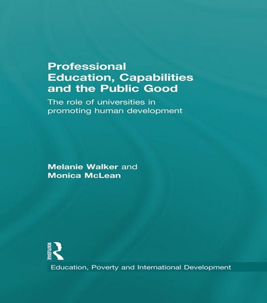 Produktbild: Professional Education, Capabilities and the Public Good