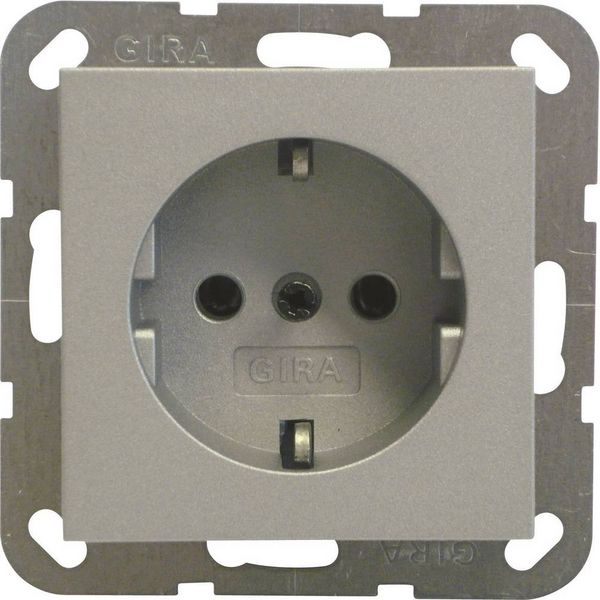 GIRA Einsatz Schutzkontakt-Steckdose System 55, Standard 55, E2, Event, Event Klar, Event Opak, Esprit, ClassiX Aluminium 0188 26 1 St.