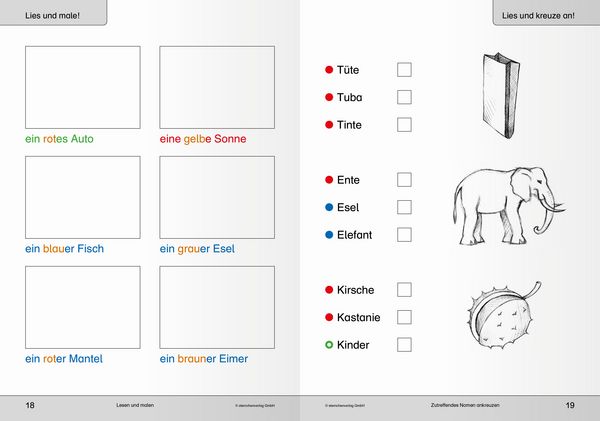 Produktbild: Ich kann lesen 1 und 2 - Ausgabe mit Artikelkennzeichnung (DaZ) f&uuml;r die 1. und 2. Klasse